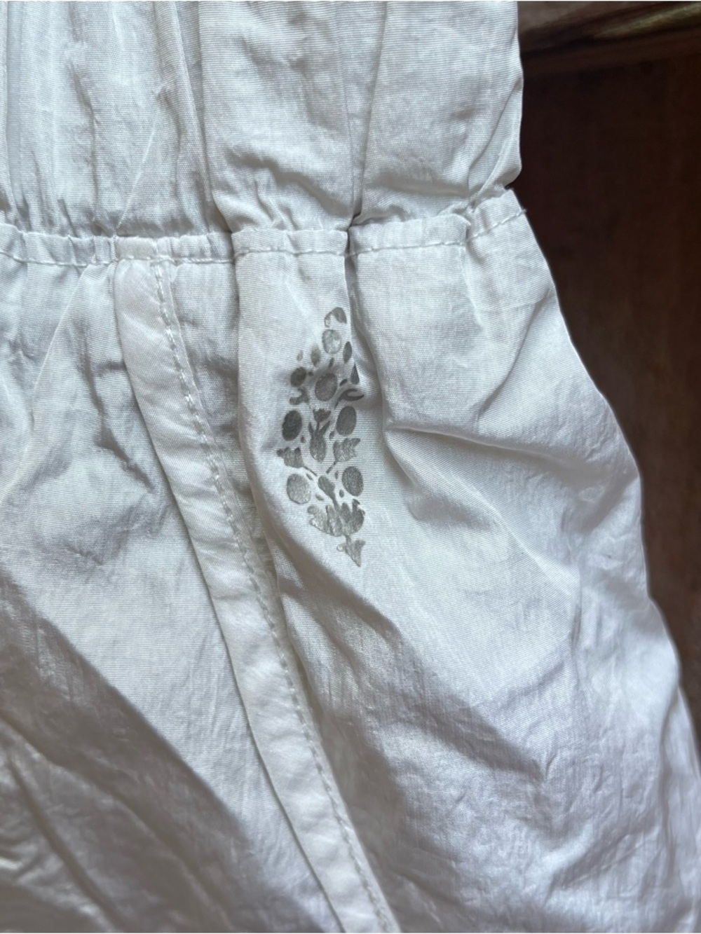 FP Movement by Free People Light Gray High-Waist Smocked Layered Shorts - Picture 3 of 4
